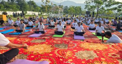 सिटी फॉरेस्ट पार्क में आयोजित योग दिवस कार्यक्रम में लोगों का उत्साह रहा बेहद प्रेरणादायक